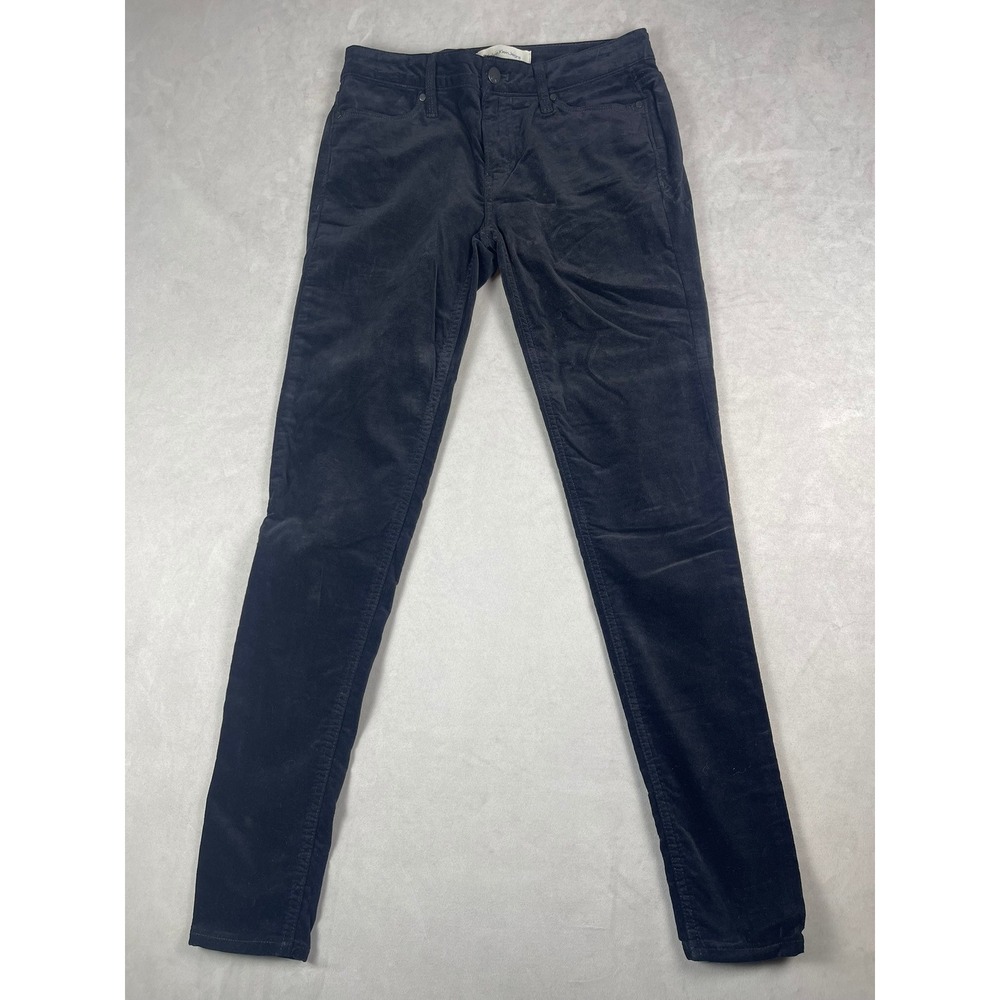 Calvin Klein Jeans Womens Black Corduroy Legging Skinny Pants Size 2 Mid Rise‎
